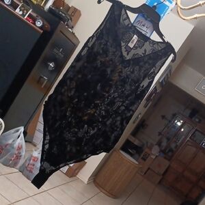New torrid Black Floral Lace Sheer Bodysuit